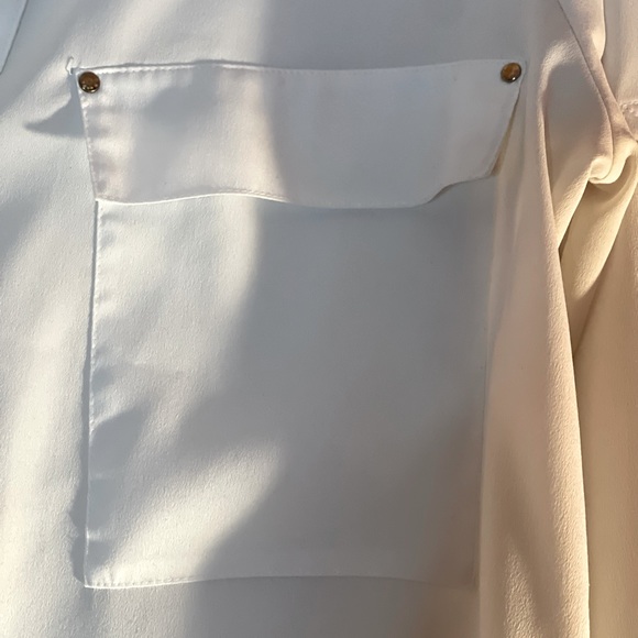 Calvin Klein Ladies Top Business Casual Ivory Cream size Small classic - Picture 5 of 5